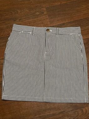 NWT Gap Seersucker Striped Mini Skirt Size 0